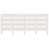 vidaXL Hoofdbord 135x3x80 cm massief grenenhout wit