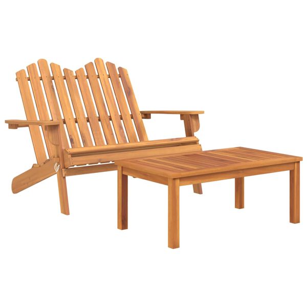 vidaXL 2-delige Loungeset Adirondack massief acaciahout
