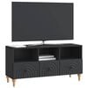 vidaXL TV-kast Zwart 102 x 34,5 x 50 cm Geconstrueerd hout