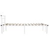 vidaXL Bedframe metaal wit 120x200 cm