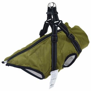 vidaXL Hondenjas Legergroen L28 Fleece en polyester
