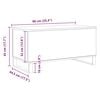 vidaXL Salontafel 90x44,5x45 cm bewerkt hout artisanaal eikenkleurig