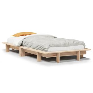 vidaXL Bedframe zonder matras massief grenenhout 90x200 cm