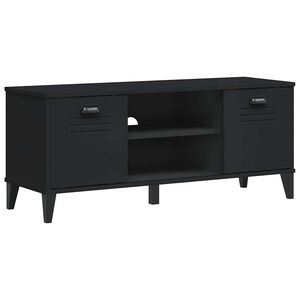 vidaXL Schoenenbank VIKEN 106x35x45 cm bewerkt hout zwart