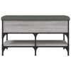 vidaXL Schoenenbank 82x42x45 cm bewerkt hout grijs sonoma eikenkleurig