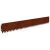 vidaXL Gazonrand 30 pcs 103 x 15 cm Staal Roestig