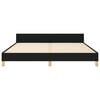 vidaXL Bedframe zonder matras stof zwart 160x200 cm