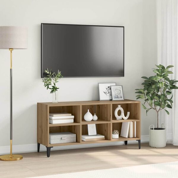 vidaXL Tv-meubelset Bruin 103,5 x 30 x 50 cm Bewerkt hout