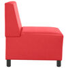 vidaXL | Modulaire Bankeenheid Armlos | Rood 55 x 74 x 82 cm Kunstleer