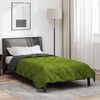 vidaXL Vol jaar dekbed Groen en Antraciet 200 x 135 cm Microfiber