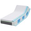 vidaXL Matras Wit en Grijs 70 x 200 cm Pocketveer