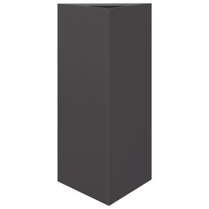 vidaXL Plantenbak driehoek 40x34,5x75 cm staal zwart