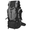 vidaXL Rugzak hiking XXL 75 L zwart en grijs