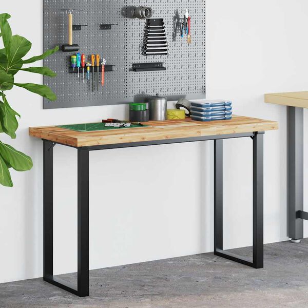 vidaXL Bureaublad met olieafwerking 140x50x4 cm massief acaciahout