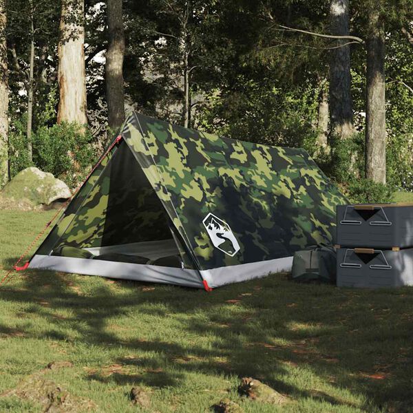 vidaXL Tent 2-persoons waterdicht camouflage