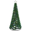 vidaXL Led-tinselkerstboom met voet EKENAS 180 cm 220 LED's