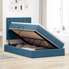 vidaXL Opslag bed met matras met matras Blauw 120 x 190 cm Fluweel