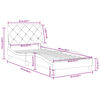 vidaXL Bedframe zonder matras fluweel roze 80x200 cm