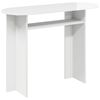 vidaXL Wandtafel Hoogglans Wit 100 x 39,5 x 75 cm Bewerkt hout