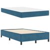 vidaXL Bedframe met matras Donkerblauw 120 x 200 cm Stof