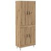 vidaXL Hoge kast 2 pcs Artisan Eiken 69,5 x 34 x 180 cm Bewerkt hout