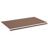 vidaXL Vervangingsdoek voor luifel 6x3,5 m polyester bruin