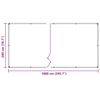 vidaXL Doorzichtig zeildoek met zeilringen 2x10 m polyethyleen