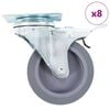 vidaXL 8 st Zwenkwielen 75 mm