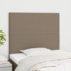 vidaXL Hoofdbord taupe 80x5x118/128 cm Stof