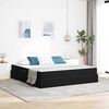 vidaXL Opbergbed met matras met matras Zwart 160 x 200 cm Fluweel