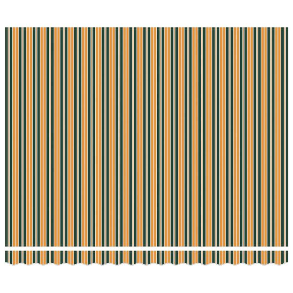 vidaXL Inklapbaar Zonnescherm Groen en geel 400 &times; 300 cm Stof