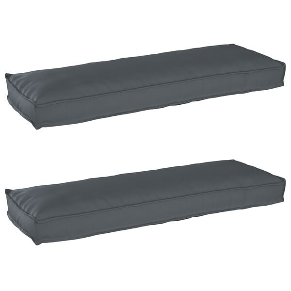 vidaXL Pallet Kussen Set 2 pcs Antraciet 120 x 40 x 8 cm Oxford stof