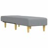 vidaXL Chaise longue stof lichtgrijs