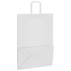 vidaXL Papieren zakken 50 st met hengsels 32x17x44 cm wit