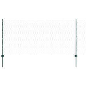 vidaXL Gelaste draadhek 50 x 1 m (B x H) PVC-Coated Staal Groen Mesh