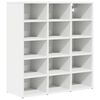 vidaXL Schoenenkast 77,5 x 30 x 83,5 cm Bewerkt hout Wit