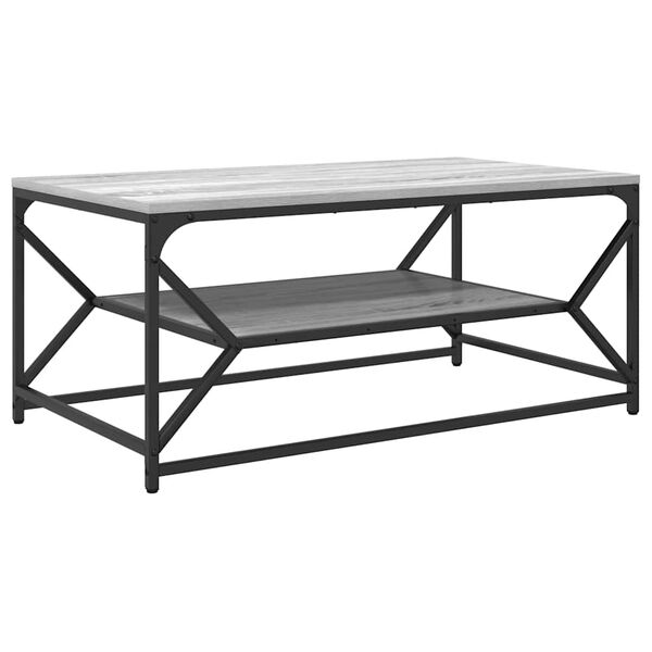 vidaXL Salontafel Grijs Sonoma 90 x 50 x 40 cm