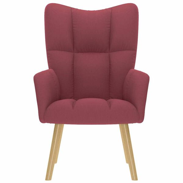 vidaXL Relaxstoel stof wijnrood