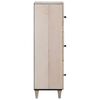 vidaXL Highboard met plank Wit 40 x 33 x 110 cm massief mangohout