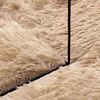 vidaXL Hoogpolig vloerkleed NAVARRA 200x200 cm polyester beige