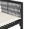 vidaXL 7-delige Tuinset met kussens poly rattan zwart