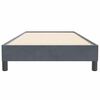 vidaXL Boxspring zonder matras fluweel donkergrijs 80x220 cm