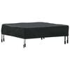 vidaXL Tafel Dek 62 x 62 x 15 cm Vierkant Waterdicht Zwart