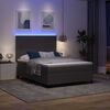 vidaXL Boxspring bed Lichtgrijs en wit. 203 x 144 x 128 cm