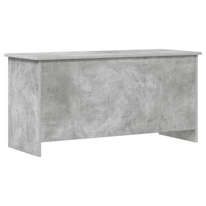 vidaXL Opbergkist met opslag Betongrijs 100 x 40 x 50 cm Bewerkt hout