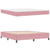 vidaXL Bedframe met matras Roze 180 x 200 cm Stof