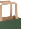 vidaXL Papieren zakken 250 st met hengsels 15x8x21 cm groen