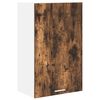 vidaXL Hangkast Gerookte Eik en Wit 50 x 31 x 80 cm Bewerkt hout