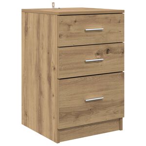 vidaXL Nachtkastje met lade Artisan Eiken 40 x 40 x 63 cm Bewerkt hout