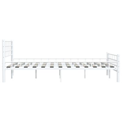 vidaXL Bedframe metaal wit 120x200 cm